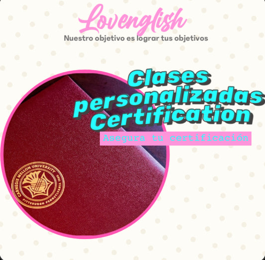 Clases personalizadas certification.